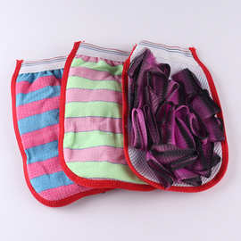 成人粗砂搓澡巾洗澡加厚搓泥去污浴球两用浴擦酒店家用搓背巾批发