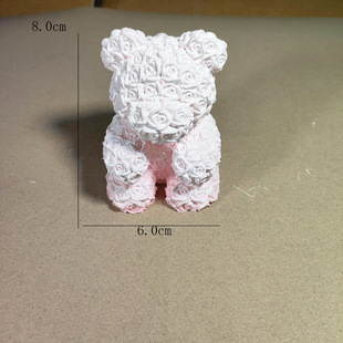 Internet Celebrant New Pink Three-dimensional Cute Rose Bear Aromatherapy Wax Plaster Animal Gift Ornaments Fluid Bear
