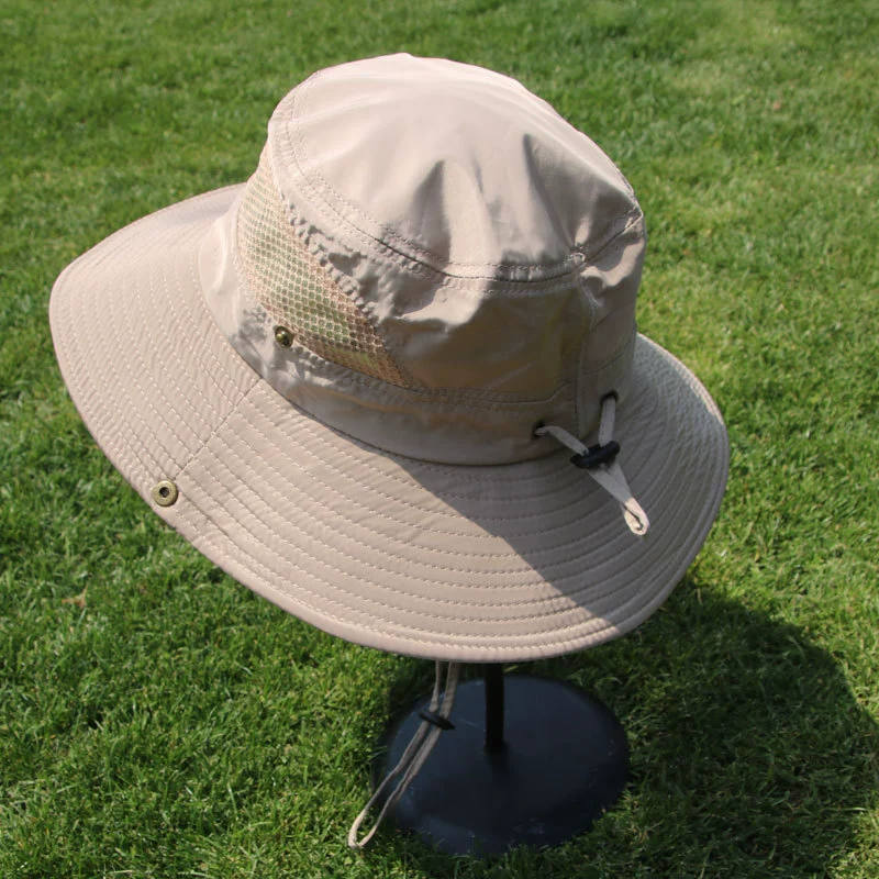 Солнцезащитная шляпа мужская быстросохнущая солнцезащитная Кепка на открытом воздухе Рыбалка Рыбак Женская сетчатая ткань Солнцезащитная крутая скалолазание пеший туризм