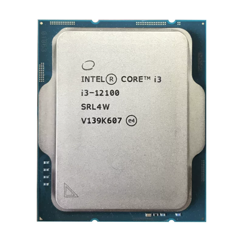 Процессор Intel I3-12100, отдельный чип для настольного ПК, с встроенной графикой, подходит для H610/B760