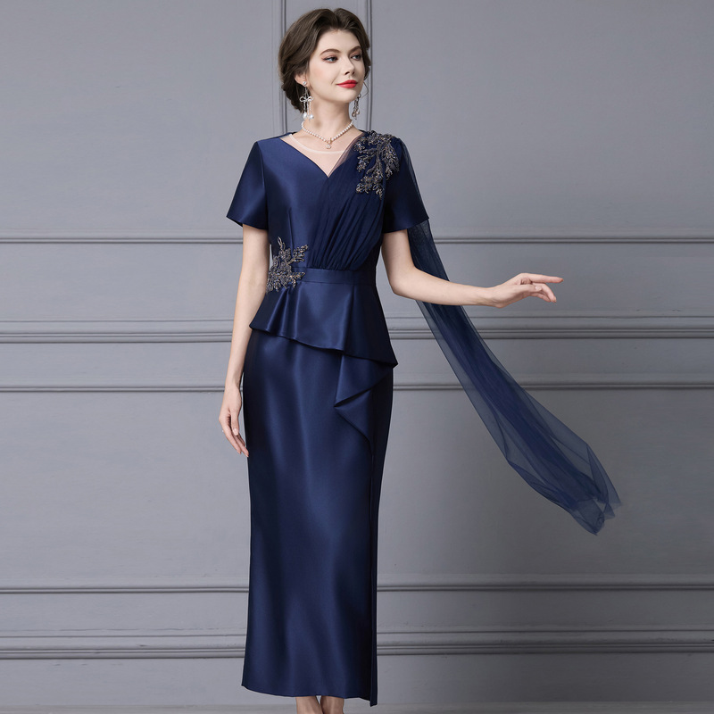 Zhili Formal Occasion Elegant Dress 2026 New High-End Slimming Stylish Long Dress for Tall Women