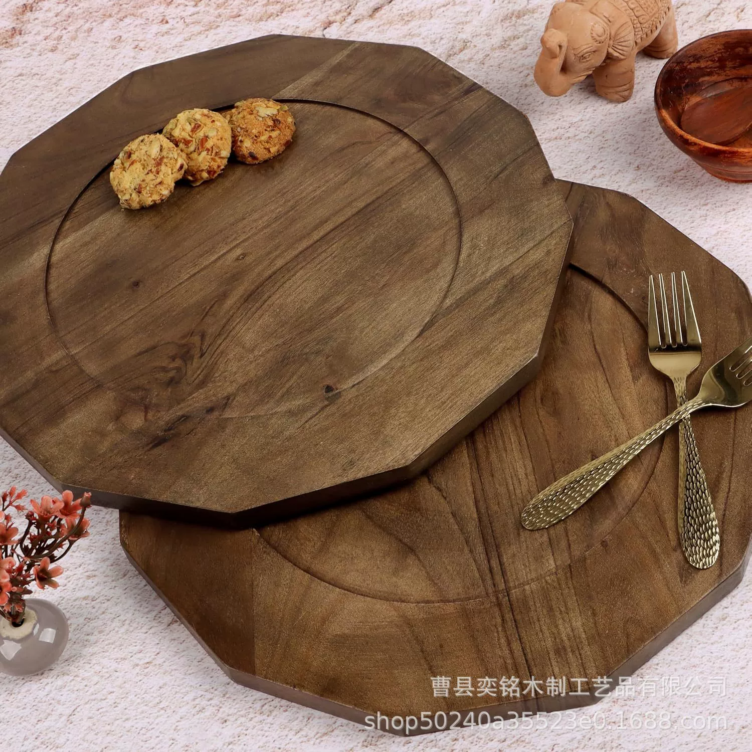 Деревянные нерегулярные подносы столешницы Димсам десерт поднос гостиничный завтрак тарелка из цельного дерева чайная чашка кофе