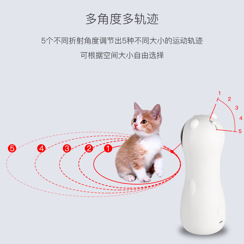 国境を越えた電子商取引猫のおもちゃ電気レーザー猫面白い LED 赤色光レーザー猫スマートおもちゃ自動レーザー|undefined