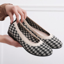 一件代发春夏秋飞织透气女鞋老北京布鞋平底一脚蹬时尚休闲女单鞋