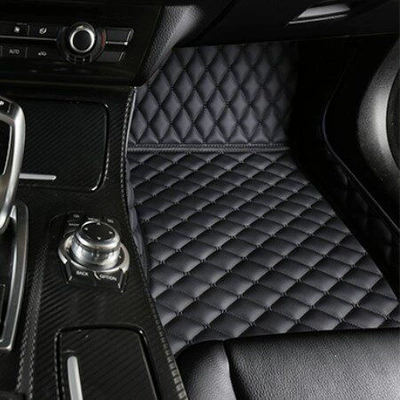 Ayaqaltılar (Kovriklər) — Suitable for BMW floor mats, full - passenger-side-single-layer-black-with-black-stitching