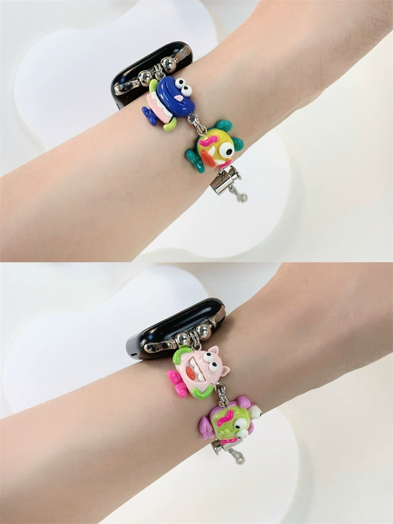  Apple, cartoon monster, bracelet, watch strap
