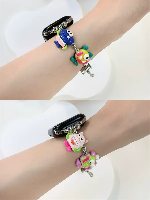  Apple, cartoon monster, bracelet, watch strap