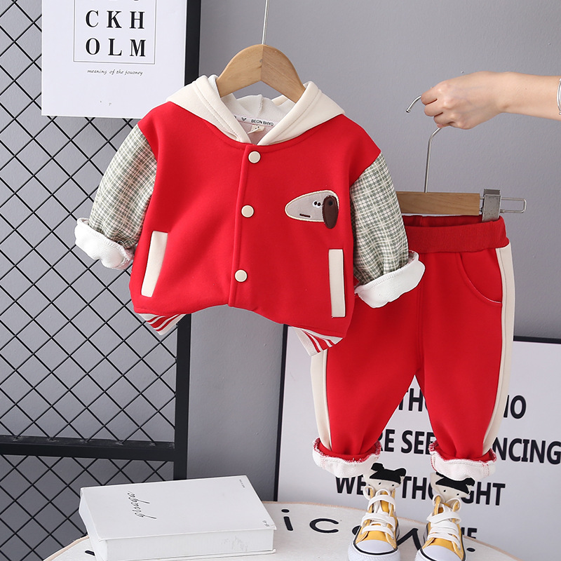 Cappotto da baseball Cappello da bambino Set da due pezzi per ragazze Primavera e Nuovo Autunno Bambini_voghion.com