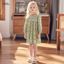 Little maven欧美风童裙 秋季新款儿童连衣裙 全棉女童裙子批发