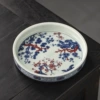 Blue and white underglaze ice plum pot holder