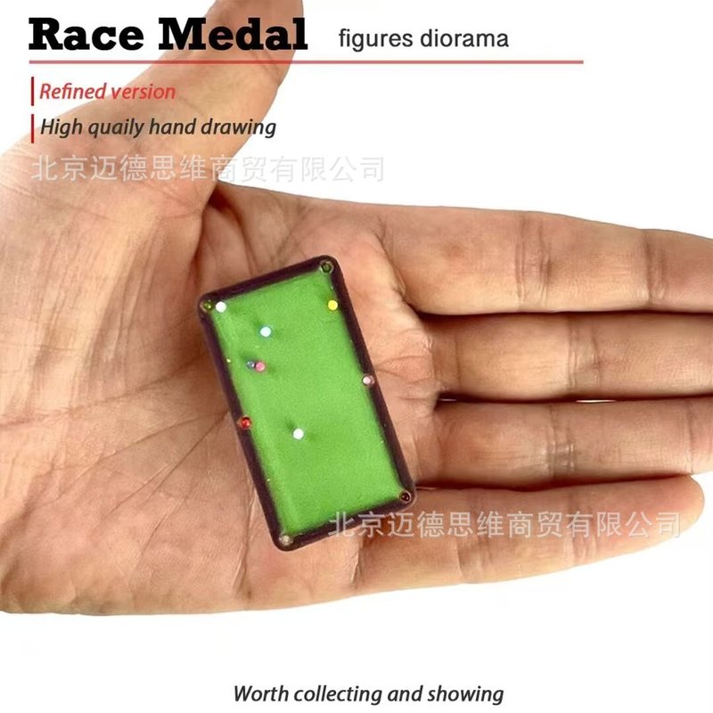 ミニミニモデル1:64ビリヤード美女ビジネススーツ男微景観配景人物|undefined