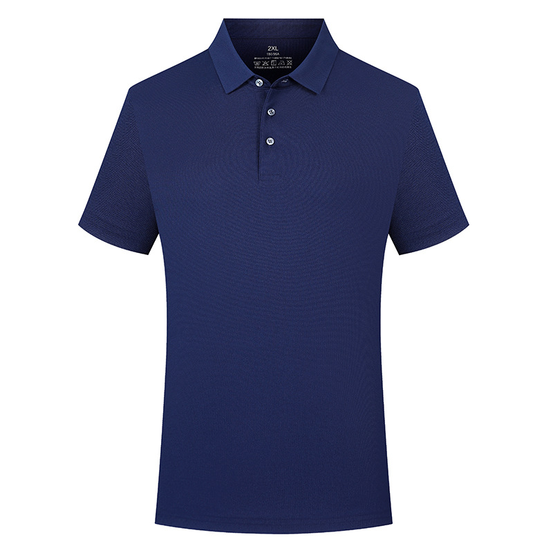 Personalizada seda con solapa polo transpirable no sofocante sudor algodón sin marcas de morera alta sensación grupo ropa corporativa bordada