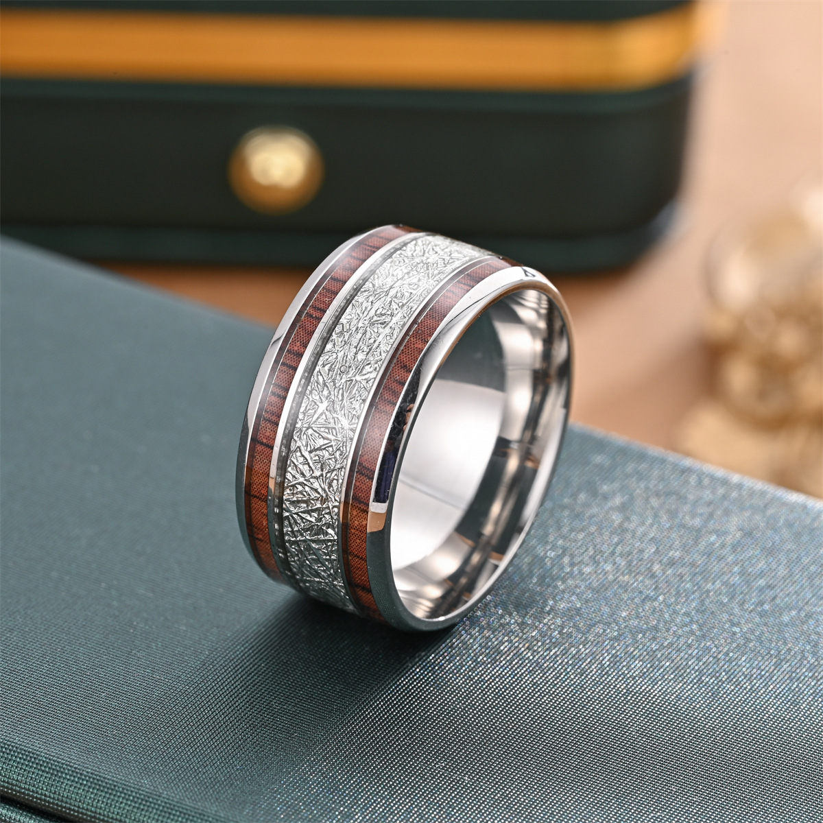 Men's Gender Retro Punk Gear 304 Stainless Steel Plating Men's Rings Men Band Rings