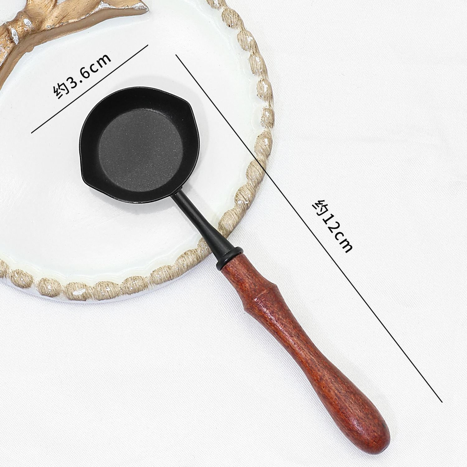 Cera antiadherente, fácil de limpiar, cuchara para derretir cera, ligera, conductora del calor, antideslizante, cuchara de fondo plano adecuada para sellar diarios y sobres.
