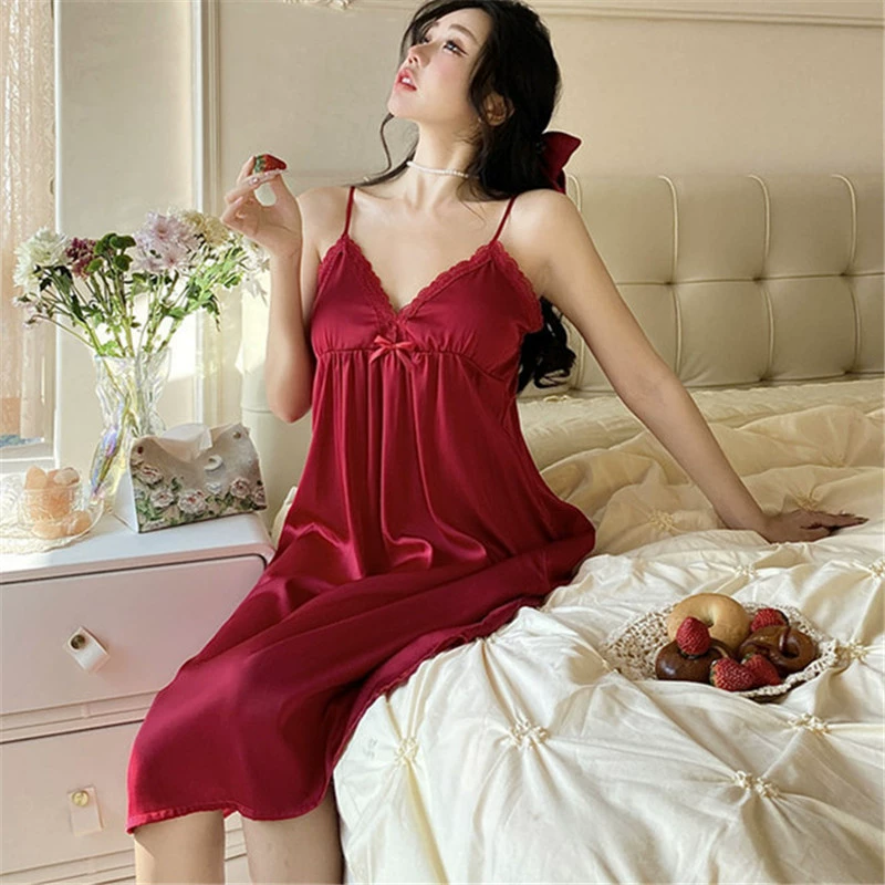 Summer silk sexy pijama, lifting effect, loose fit, french style, oversize