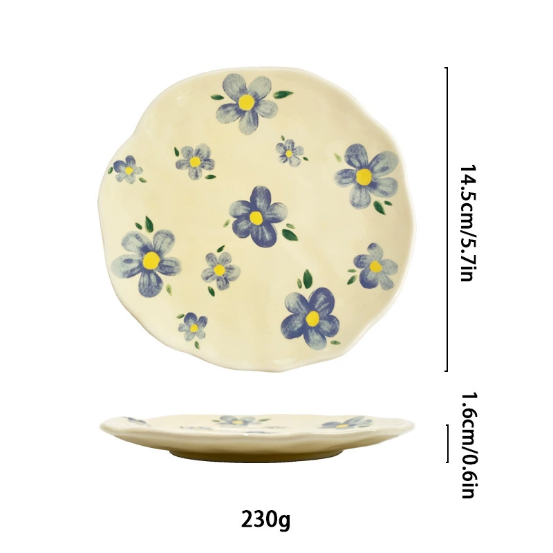 Ceramic coffee creative high quality glass, flowered