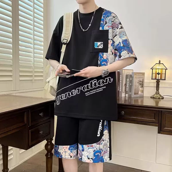 TZ15 waffle suit black