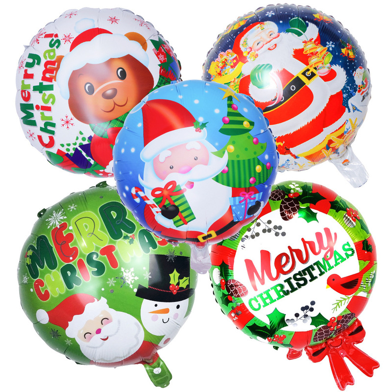 クリスマスシリーズアルミフィルム風船 クリスマスショッピングモール 学校 クリスマスイブパーティー装飾 アルミホイル風船用品|undefined