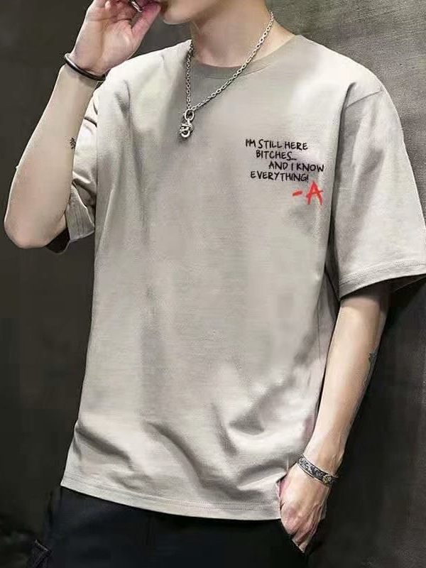 Camiseta suelta de verano de manga corta para hombres tops de hombre gordo