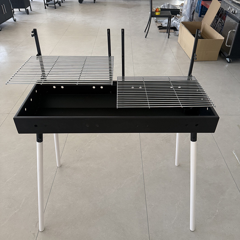 Estufa de barbacoa plegable portátil para exteriores Estufa de barbacoa de carbón sin humo para el hogar Estufa de barbacoa engrosada para el patio al por mayor