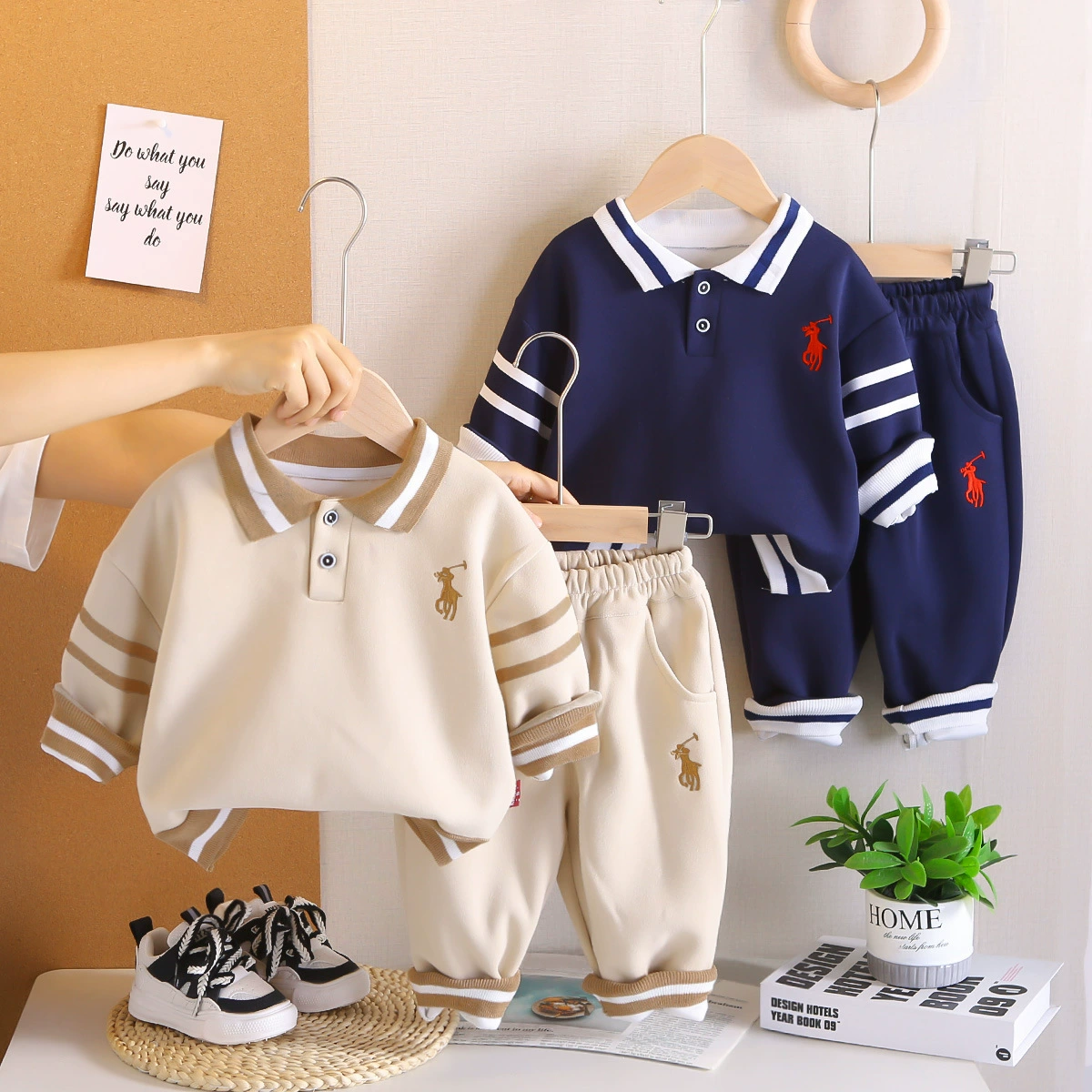 Chinese Boys Autumn Outfit Set