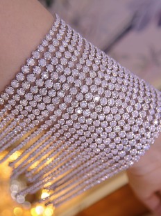 Platinum High-End Jewelry Luxury Pt950 3 Carat Diamond Luxury Bracelet Jewelry Douyin Wholesale Dropshipping
