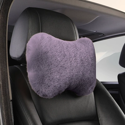 Waist support Plush Headrest, Waist Pillow, Neck - dark-gray-1-headrest