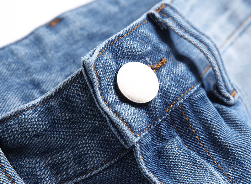 Men's Jeans Straight Leg Distressed Denim Pants For Men_voghion.com