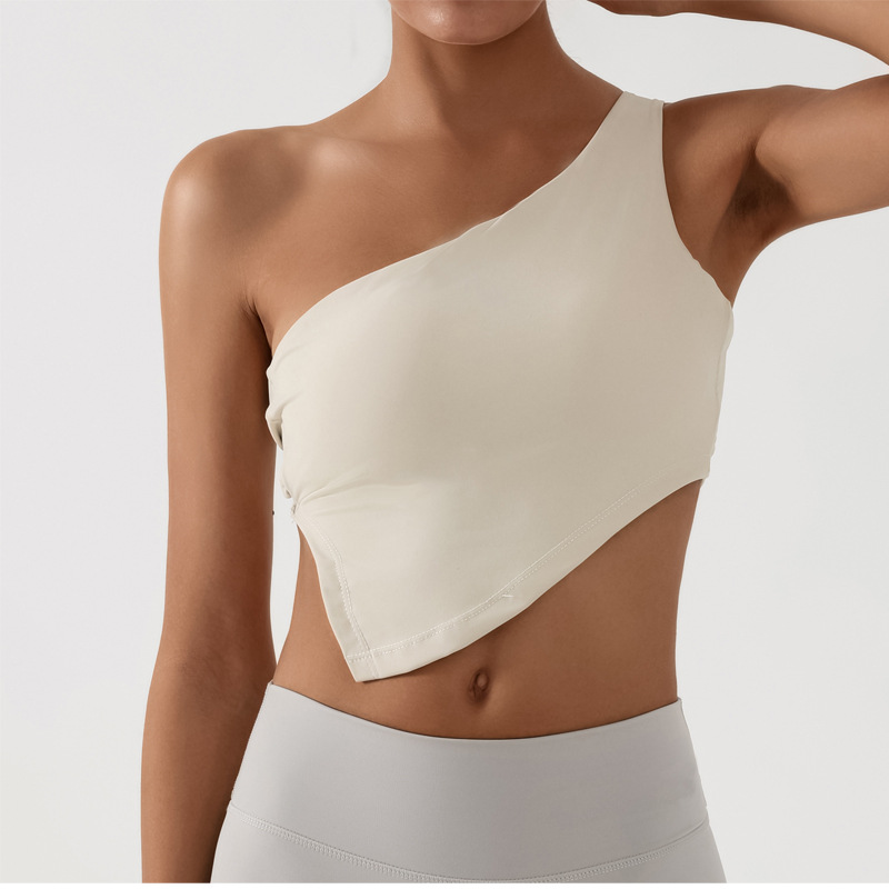 Europa y los Estados Unidos deportes transfronterizos chaleco de acondicionamiento de la belleza de la espalda con cojín de pecho de secado rápido de una pieza de sujetador