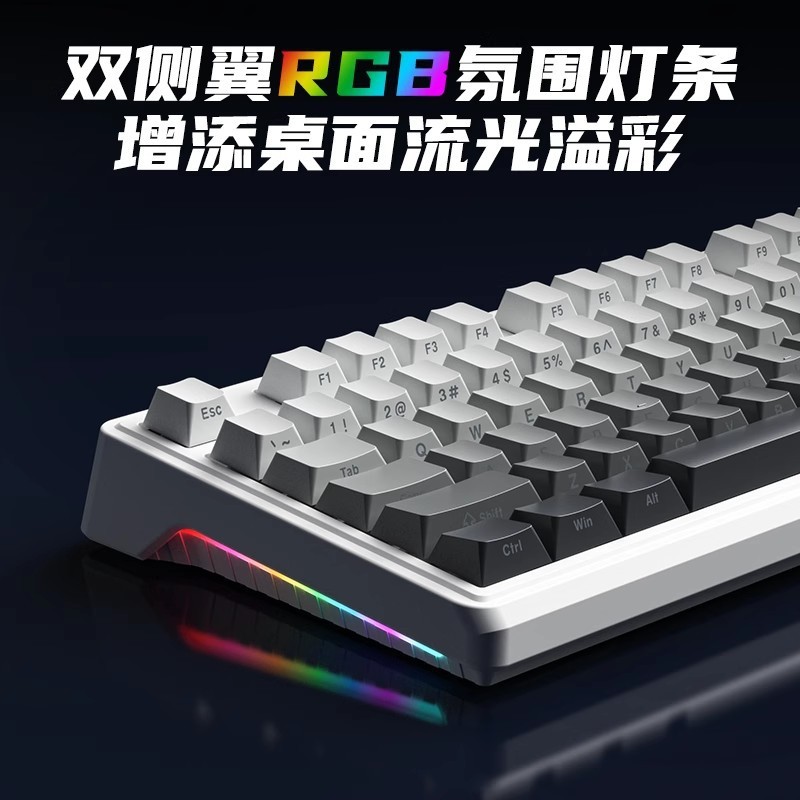 锐蚁【2025款】F102Pro3.0三模gasket结构客制化机械键盘机械轴|undefined