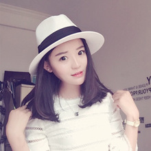 帽子女夏天遮阳帽韩版沙滩帽防晒女帽白色太阳帽草帽礼帽海边度假