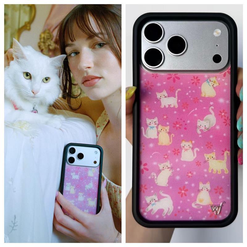 Wildflower's New Claire Drake Mobile Phone Protective Case with Cat Design Is Suitable for 17Promax Europe and America 16 Wildflower's New Claire Drake Mobile Phone Protective Case with Cat Design Is Suitable for 17Promax Europe and America 16