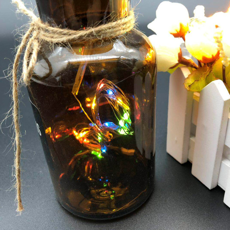 재고 도매 LED 대외 무역 새로운 배터리 상자 구리 와이어 램프 문자열 크리스마스 새해 장식 풍선 램프 웨이브 볼 램프