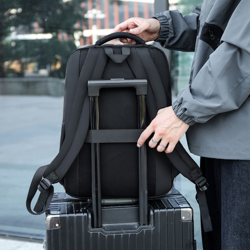 2024 nueva mochila de computadora de gran capacidad para hombres casuales, mochila de viaje deportiva al aire libre de todo fósforo de negocios, mochila escolar