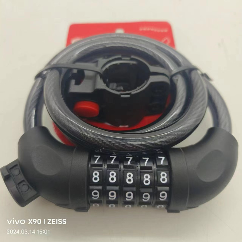 Nuevo Jizhou 6005A cerradura antirrobo de bicicleta cerradura de contraseña portátil de bicicleta de montaña cerradura especial para vehículos eléctricos
