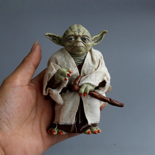 Thief Fun Star Wars Yoda Master Hand-made Yoda Baby Real Clothes Movable Doll Toy Ornaments Hand-made