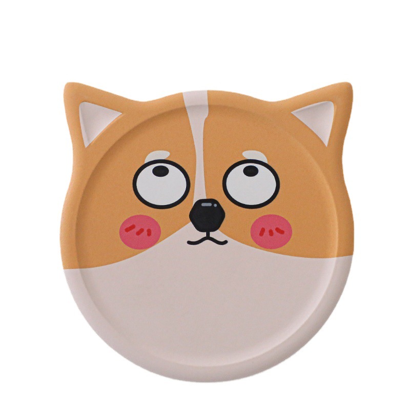 Cerámica posavasos gato creativo montaña corcho absorbente montaña lindo mascota de dibujos animados creativo regalo logotipo personalizado impresión