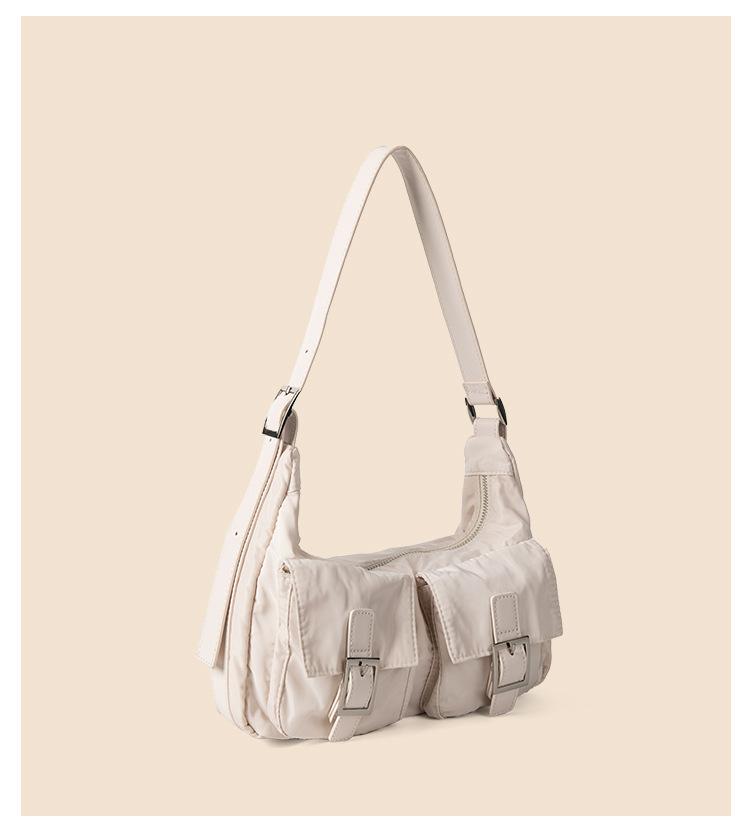 Borsa a tracolla in nylon versatile casual per ragazze di alta qualità, multitasche per motociclette da donna con una moda di nicchia, nuova_voghion.com