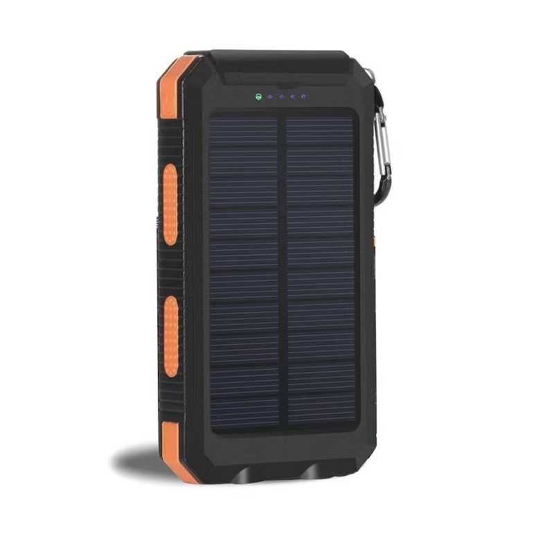 Banco de Energía Solar para Exportación Transfronteriza, 20000 mAh, Conveniente, Impermeable, Multifuncional, Fuente de Alimentación Móvil para Exteriores