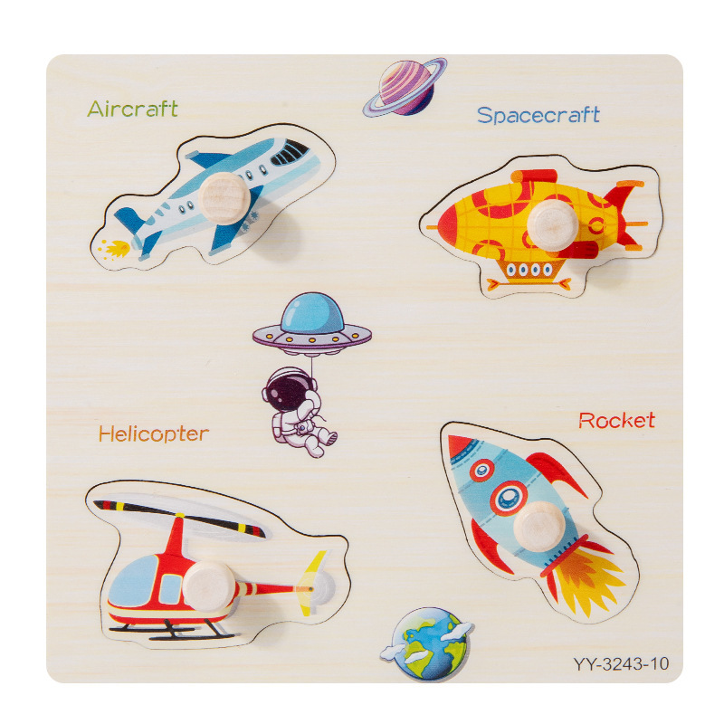 Bebé rompecabezas juego panel Montessori educación temprana mano tablero rompecabezas animal tráfico construcción bloques Niño 1-2 años viejo juguete