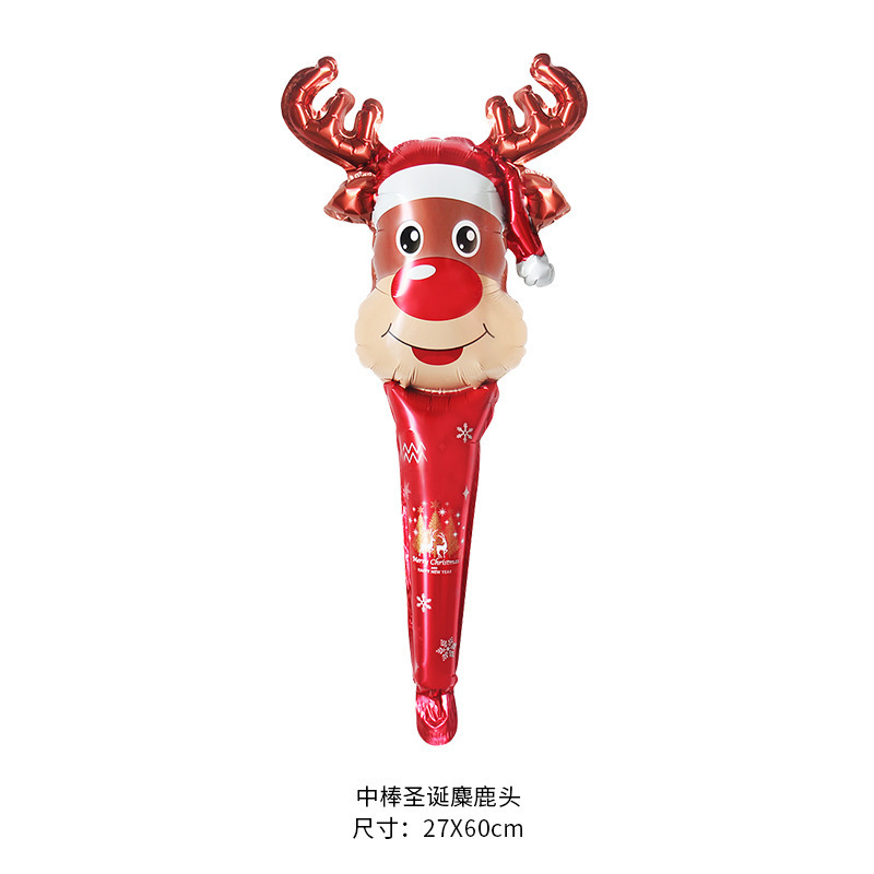 クリスマスの髪飾りカチューシャは給油棒風船老人雪だるまヘラジカアルミ膜風船玩具卸売りを持っている|undefined