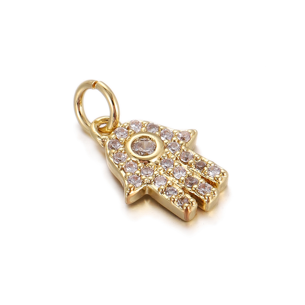 1g Weight Pendant Jewelry Making Type 9 * 15mm Jewelry Making Size DIY Ornament Accessories Classification 1 Piece Quantity Copper Material Devil's Eye, Hand Of Fatima Pattern All Seasons Season Polished Finish Plating Design Elegant, Vintage Style Style 1 Piece 9 * 15mm Copper Devil's Eye Hand Of Fatima Polished Pendant DIY Ornament Accessories 14
