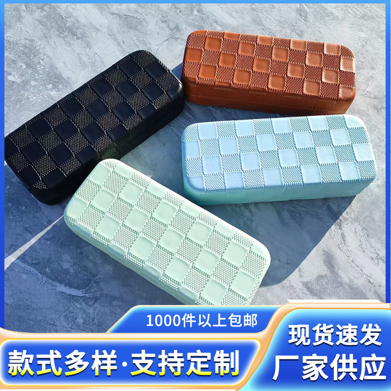 Glasses case advanced glasses frame fashion simple pink square myopia glasses sunglasses storage box manufacturers wholesale