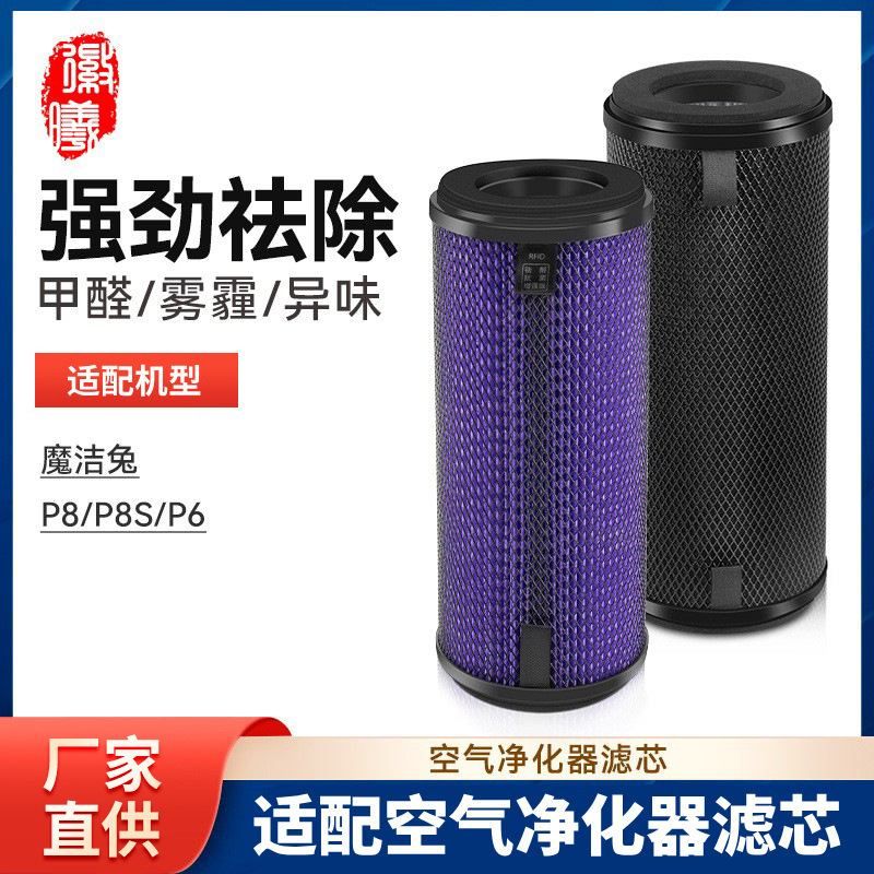 Huixi는 Xiaomi Mijia 차량용 공기 청정기 필터 요소 및 자동차 매직 클리너 P8S/P6 필터에 적합합니다.