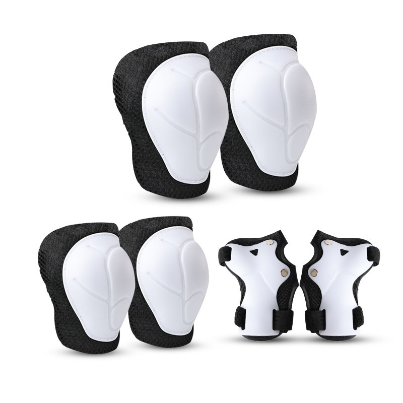 Traje de equipo de protección de patinaje sobre ruedas para niños equilibrio coche patineta Palm pad patinaje rodillera almohadilla para el codo bicicleta casco de seguridad de siete piezas