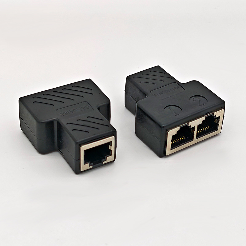 CAT6 RJ45һ�ֶ�ת��ͷ�ֽ�������ͨ������ͨ8P8 C������ͨ ����