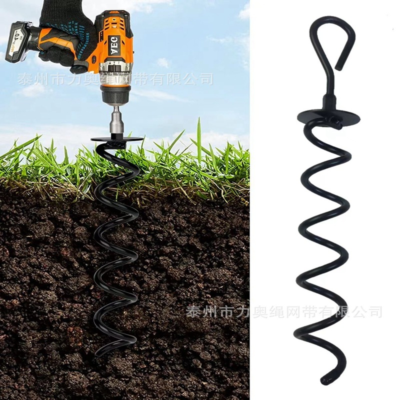 Leo electric outdoor tent fixed spiral ground nail Bolt dog ground nail trampoline fixed pile,