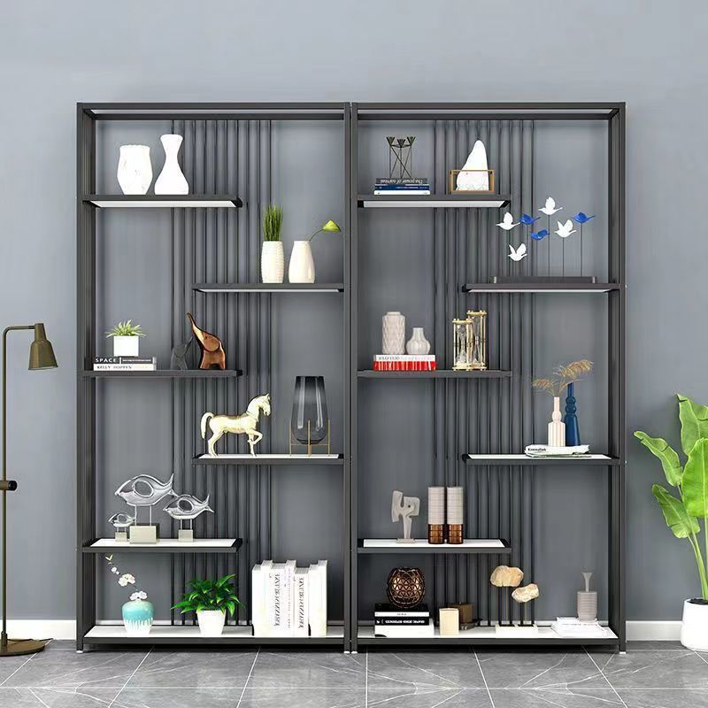 轻奢化妆品展示柜美发店铁艺展示架客厅隔断置物架直播货架展架