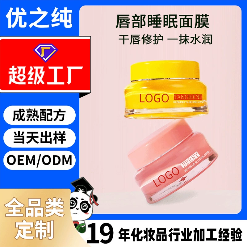 OEM-маска для губ с эффектом сна, увлажняющая, питательная, предотвращающая сухость, отшелушивающая, разглаживающая губы, портативная, оптовая продажа на экспорт