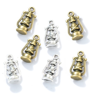 DIY alloy jewelry accessories source wholesale kerosene lamp lantern pendant necklace pendant pendant accessories 9696